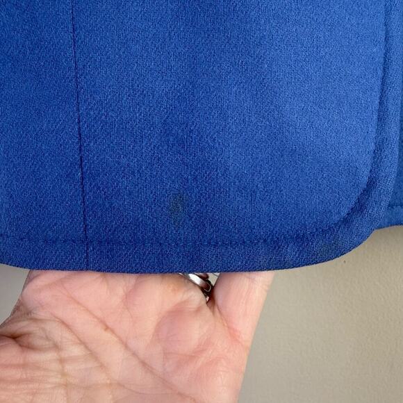 Pendleton‎ Vintage 100% Wool Three Button Blazer Jacket in Blue, Size 12 - Picture 12 of 14